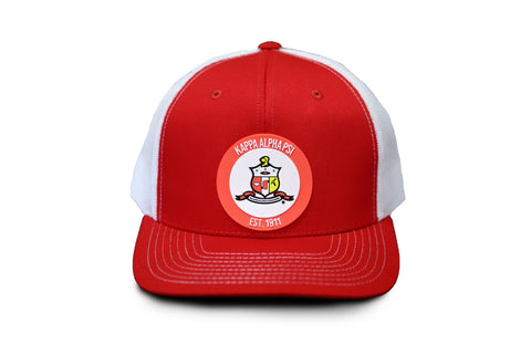 Kappa Trucker Hat with Round PVC Emblem
