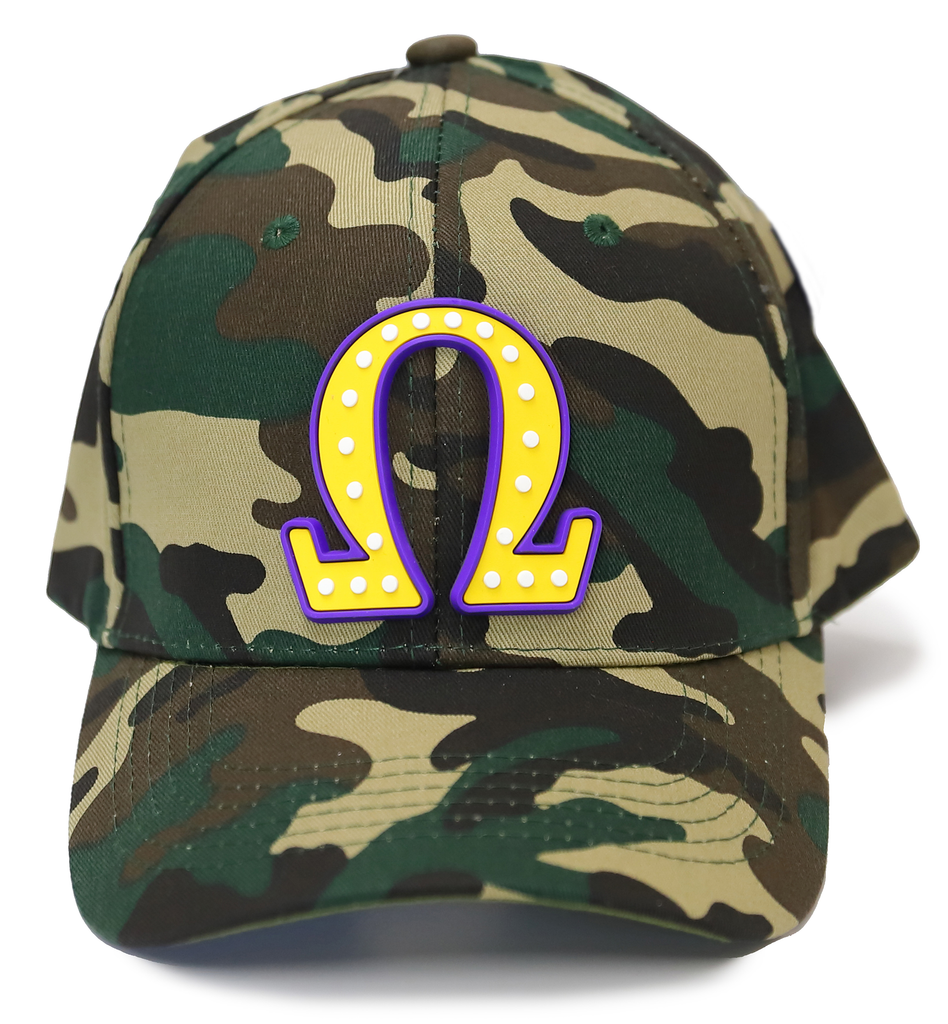 Omega Camo Hat with Omega PVC Symbol