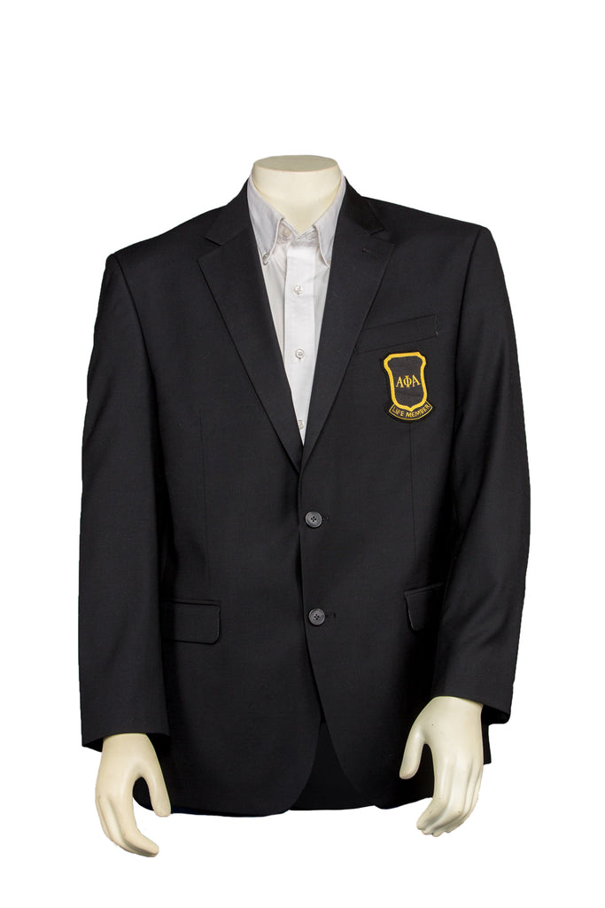 Alpha Phi Alpha Life Member Blazer – Worsted Wool Blend/Tropical Weight