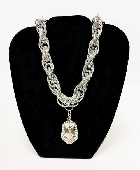 Stainless Steel Delta Rope Necklace and Bracelet