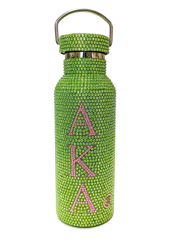 AKA Green Stainless Steel Bling Canteen Tumblers