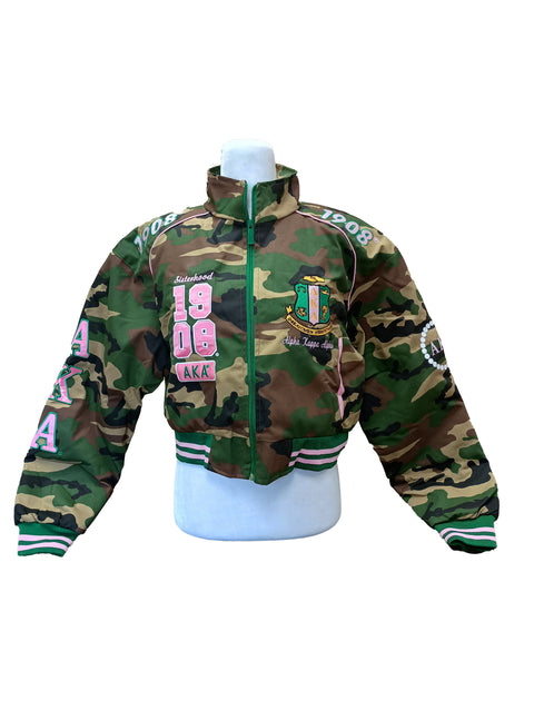 AKA Camo Crop Jacket