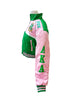 AKA Pink and Green Crop Jacket