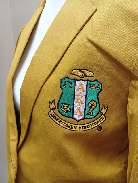AKA Golden Soror Blazer