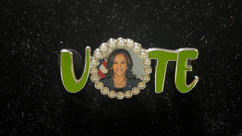 Kamala Harris Green Vote Pin