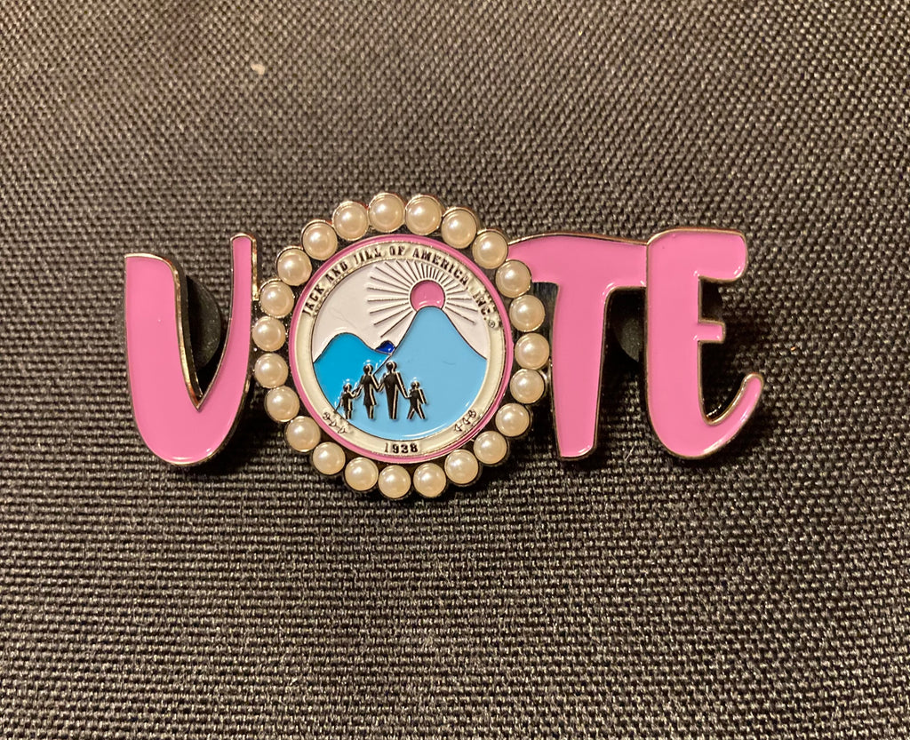 Jack and Jill Vote Pin