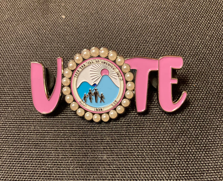 Jack and Jill Vote Pin