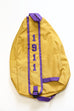 Omega Old Gold Embroidered Sling Bag