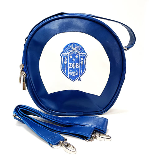 Zeta Phi Beta Round Cross Body Bag