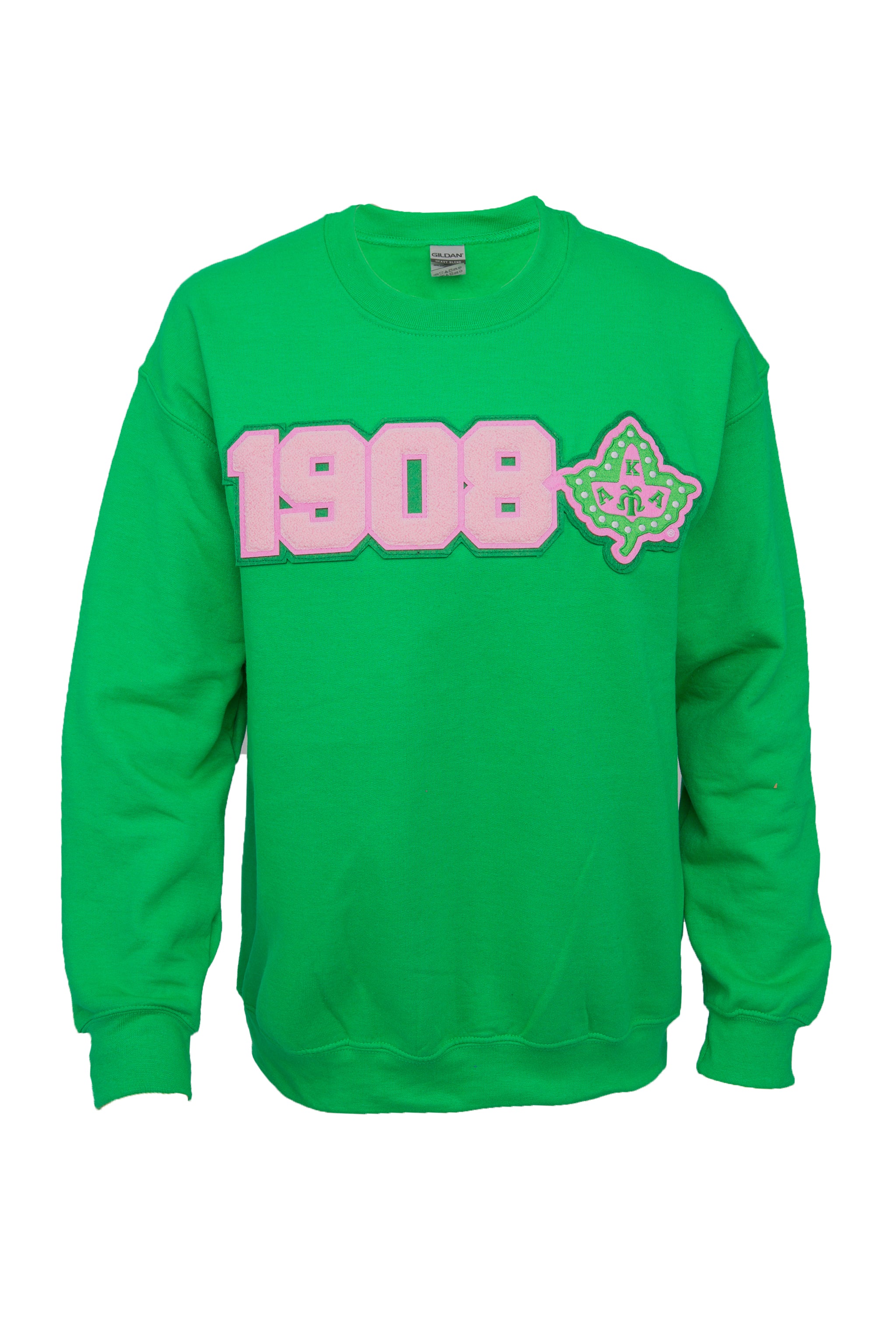 AKA 1908 Ivy Chenille Green Sweatshirt