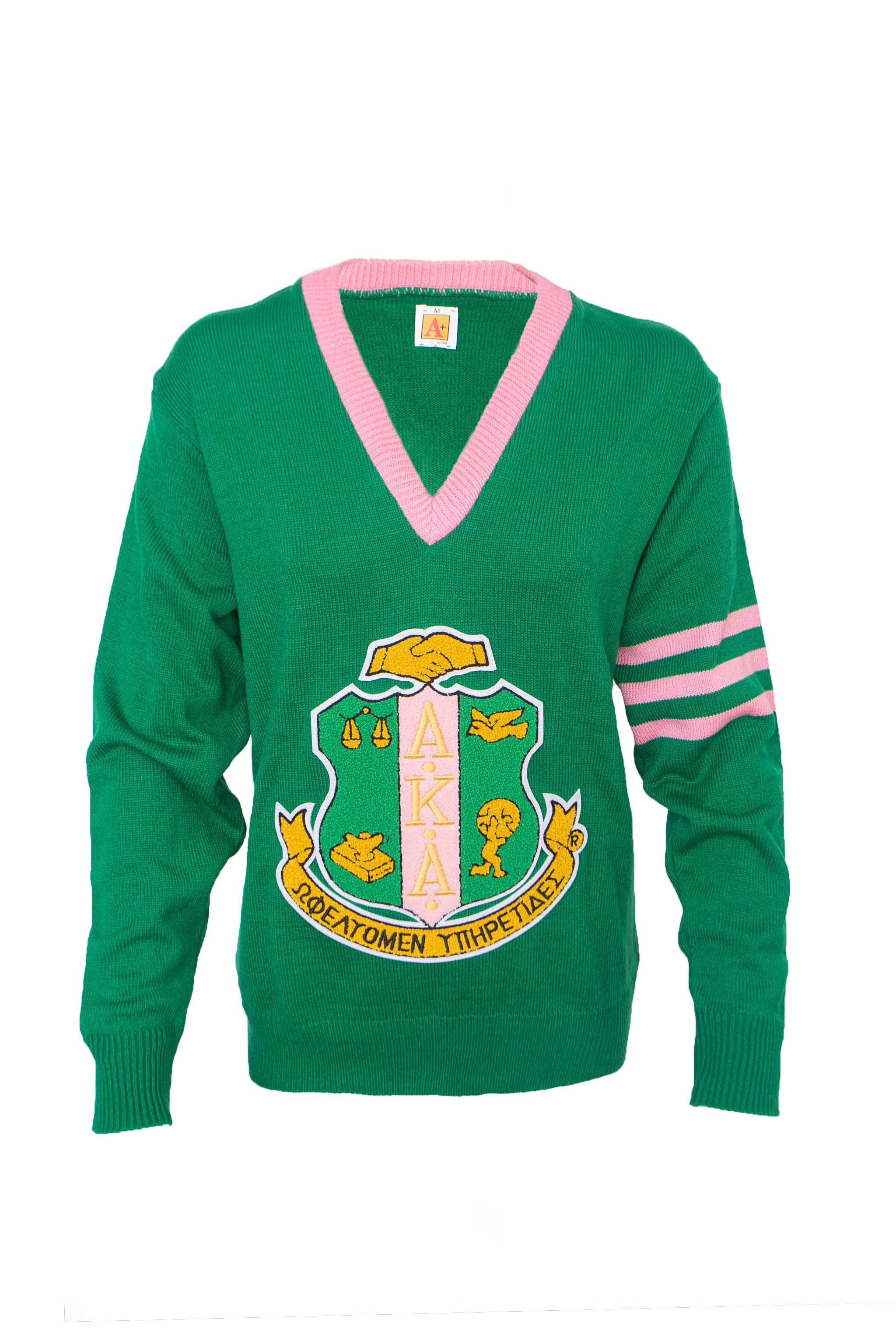 Knitted Sweater Aka Sweaters AKA Classic V-neck Sweater With