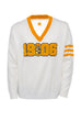 Alpha Phi Alpha White 1906 Chenille V-neck Sweater