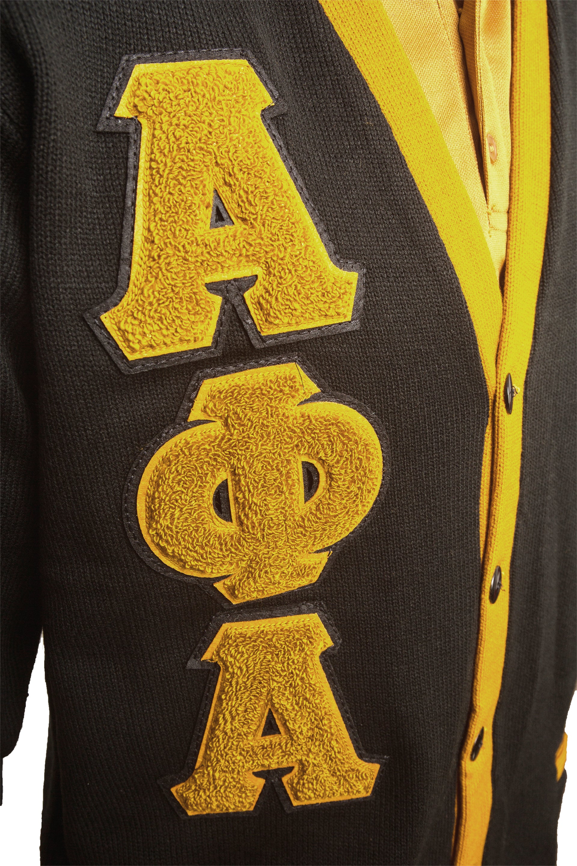 Alpha Phi Alpha Old Gold V-Neck Sweater – Greek Traditions