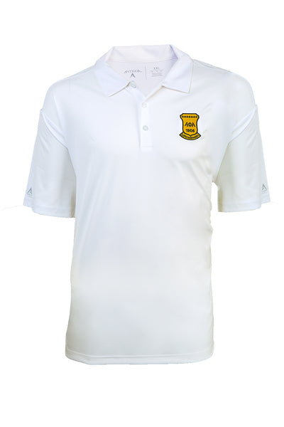Alpha Life Member White Polo Shirt Dri-Fit shirt