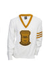 Alpha White Old School Life Member Vneck Sweater