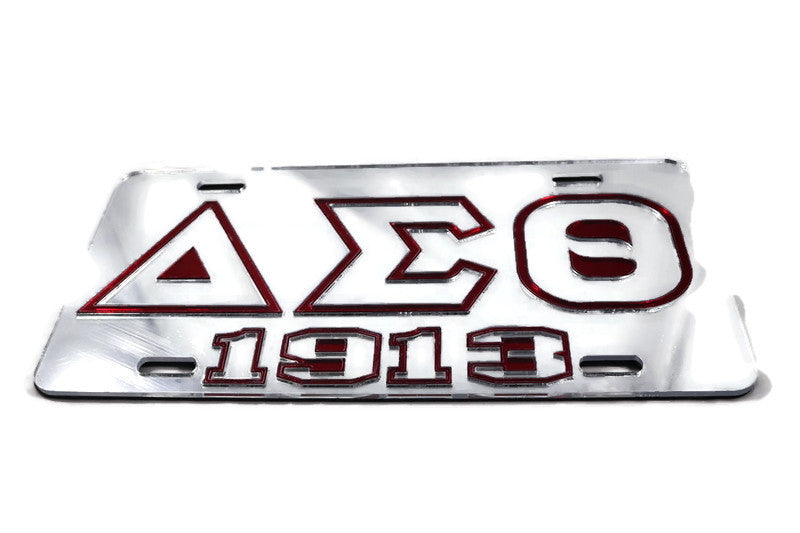 Delta Sigma Theta Tag - Silver