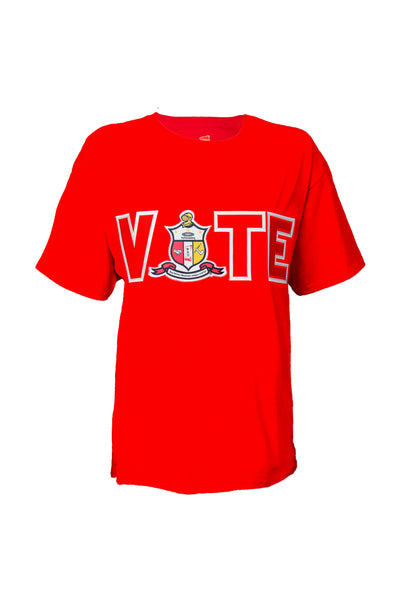 Embroidered  Kappa Alpha Psi Vote Tee