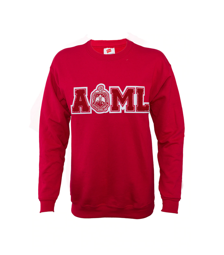 Delta All of My Love Sweatshirts with Old School chenille design