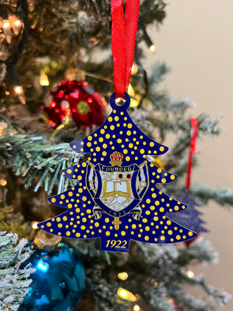 Sigma Gamma Rho Tree Shape Ornament